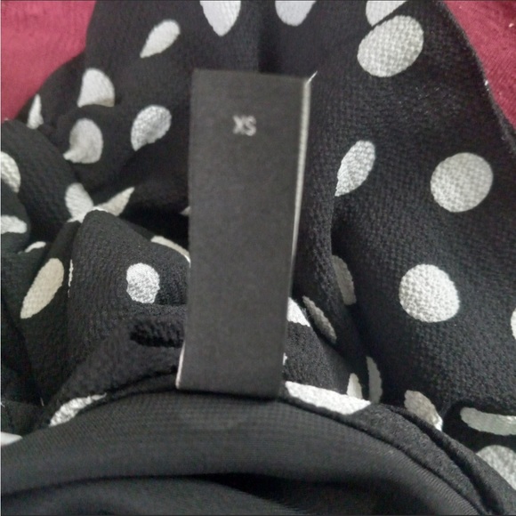 Y.A.S ASOS Polka dotted Wrap Midi Skirt Black and White Size XS - Picture 4 of 9